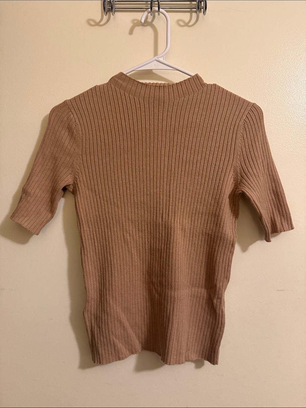 Ann Taylor Women's Cowl Neck Sweater in Beige